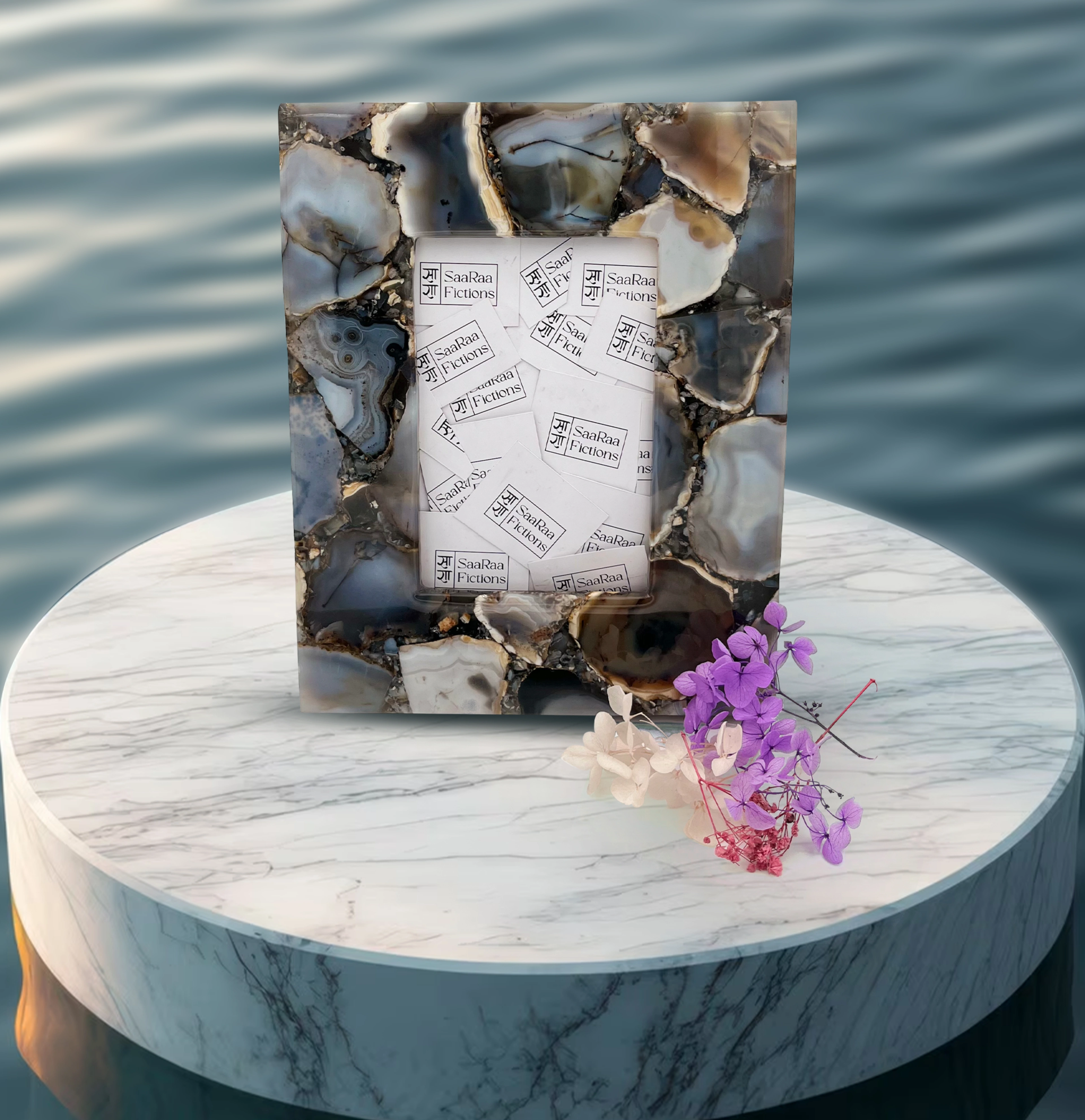 Agate Photo Frame (Monochrome)