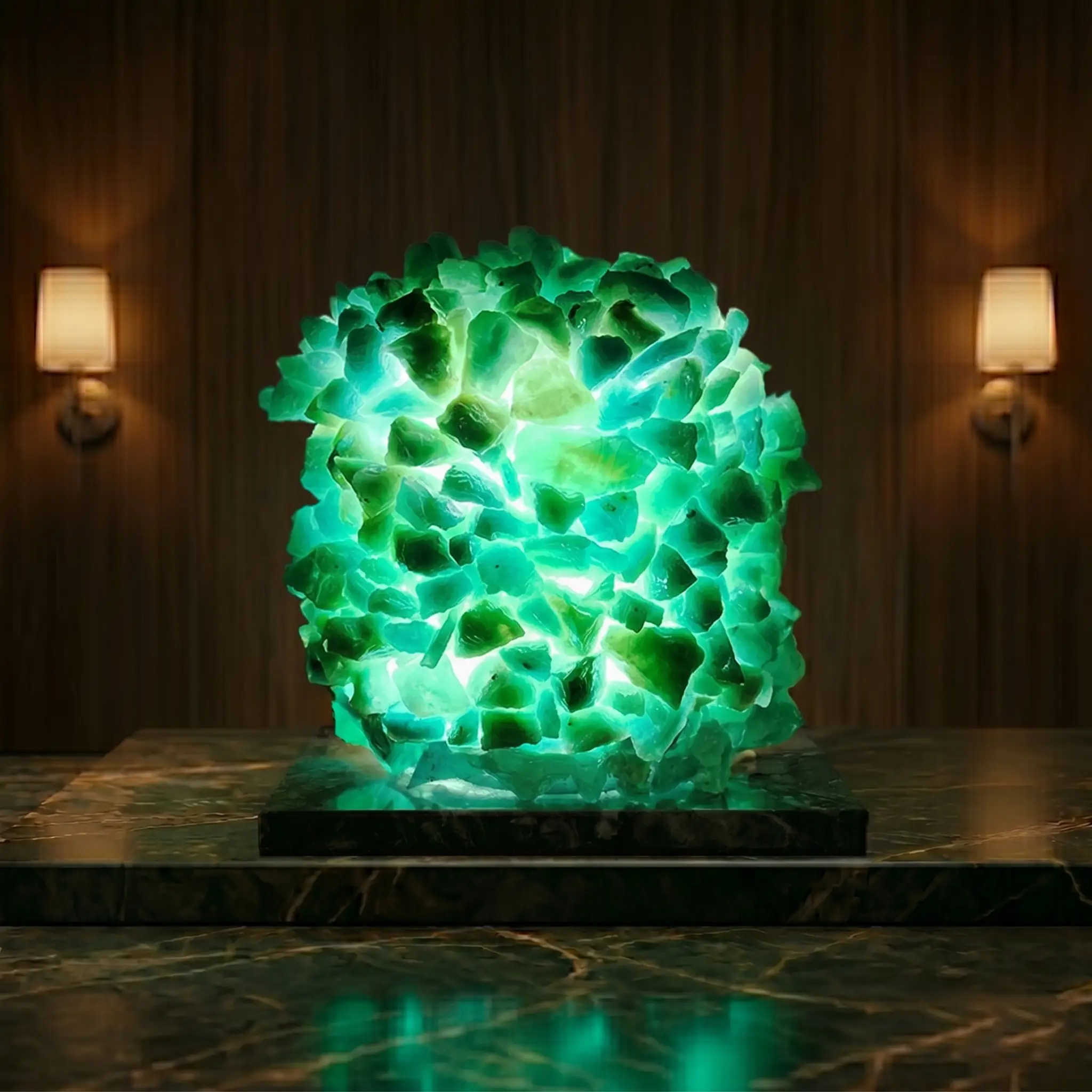 Turquoise Semiprecious Lamp