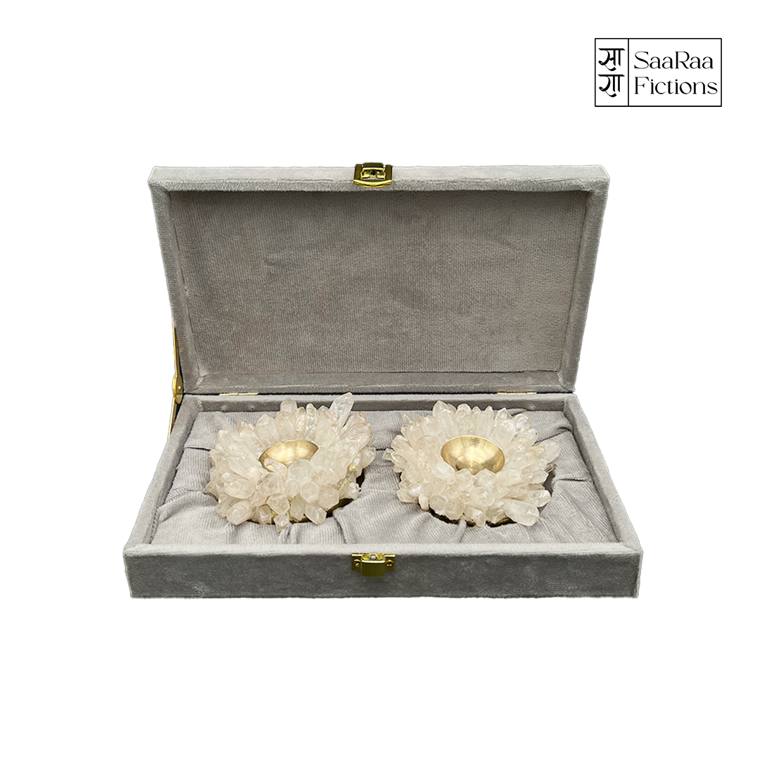 Quartz Diya Set