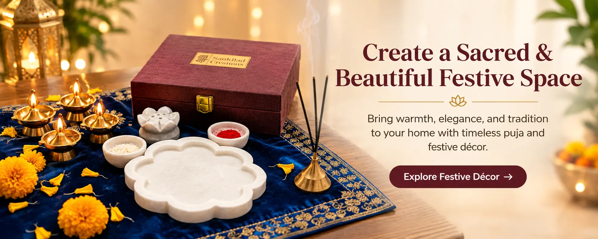 shop the pooja items for decor