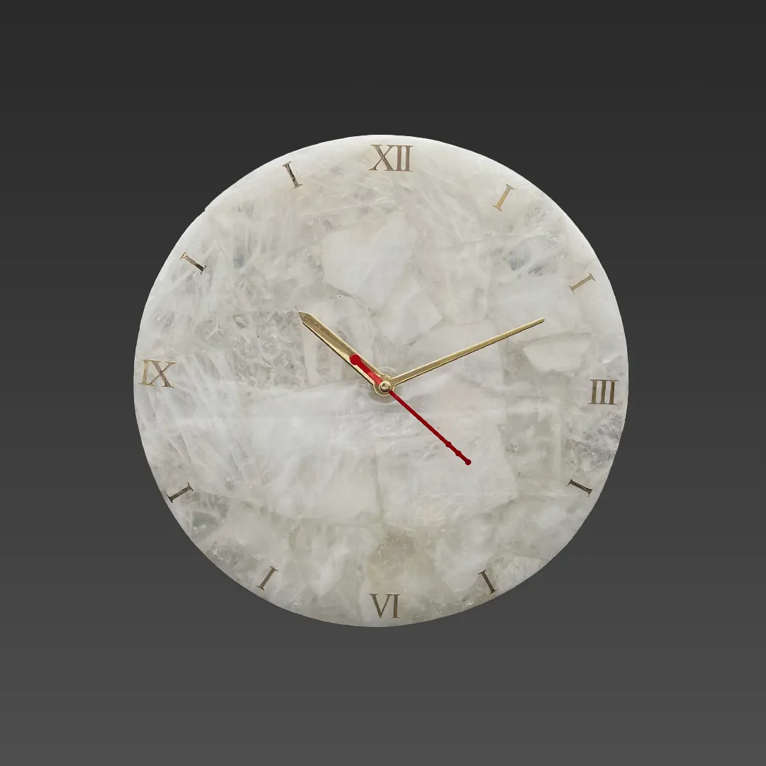 Stone wall clock for business partner gifting.