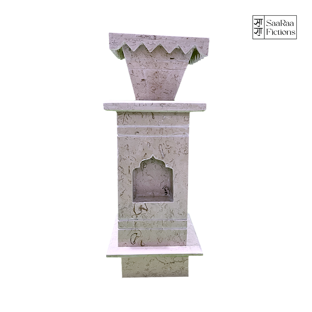 Natural Stone Diya Tulsi Stand