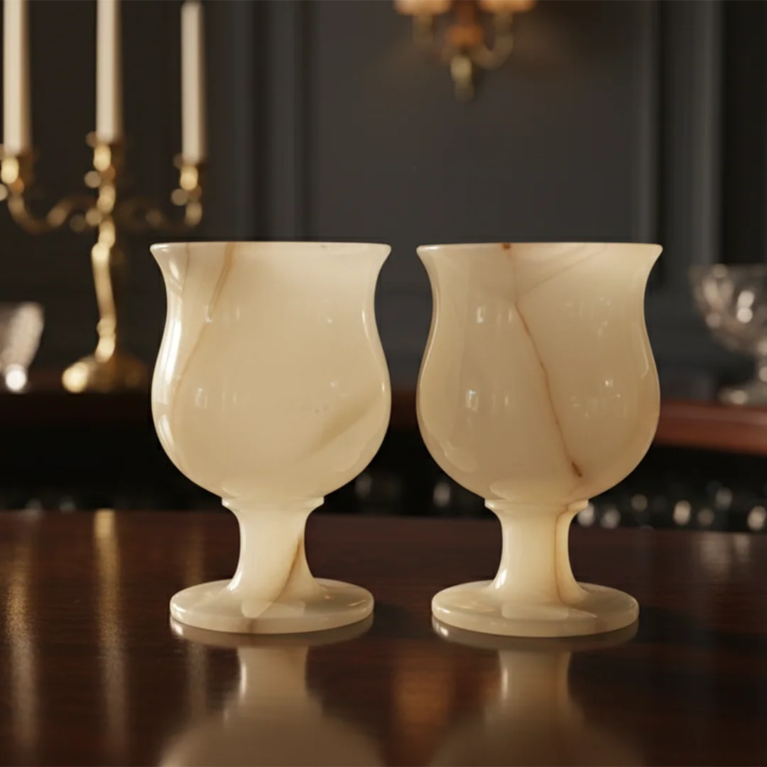 Victorian Onyx Wine glasses
