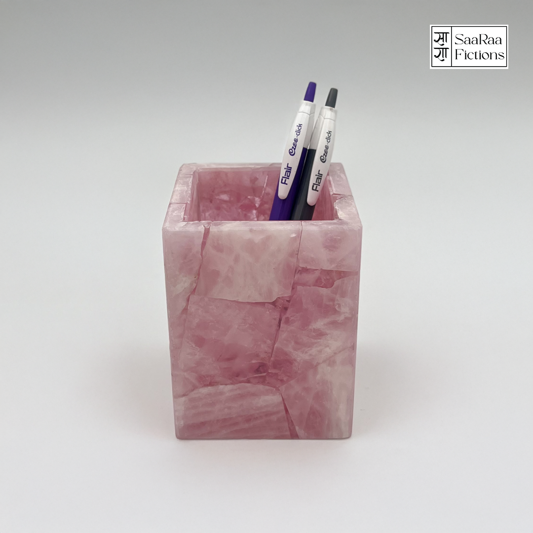 Rose Quartz Pen Stand
