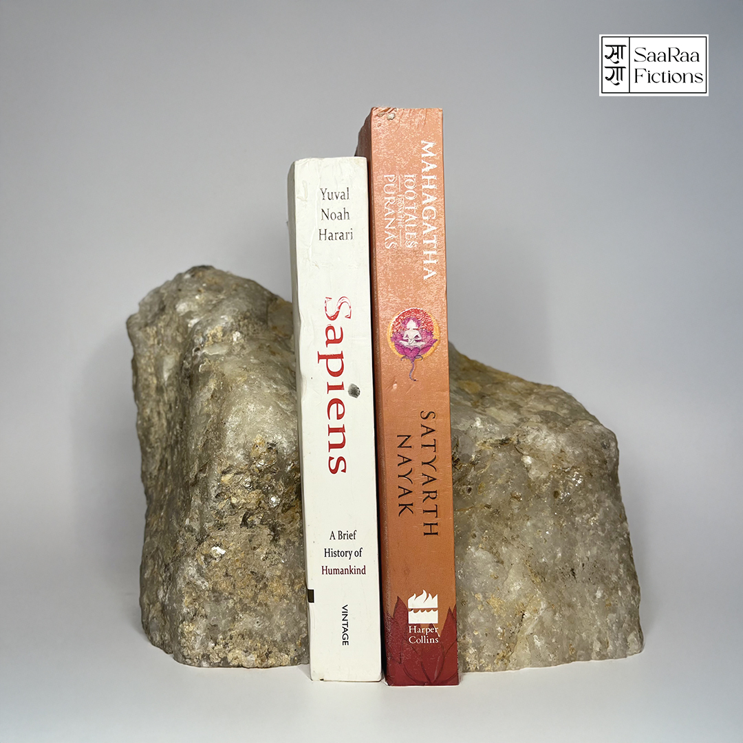 White Agate Bookends