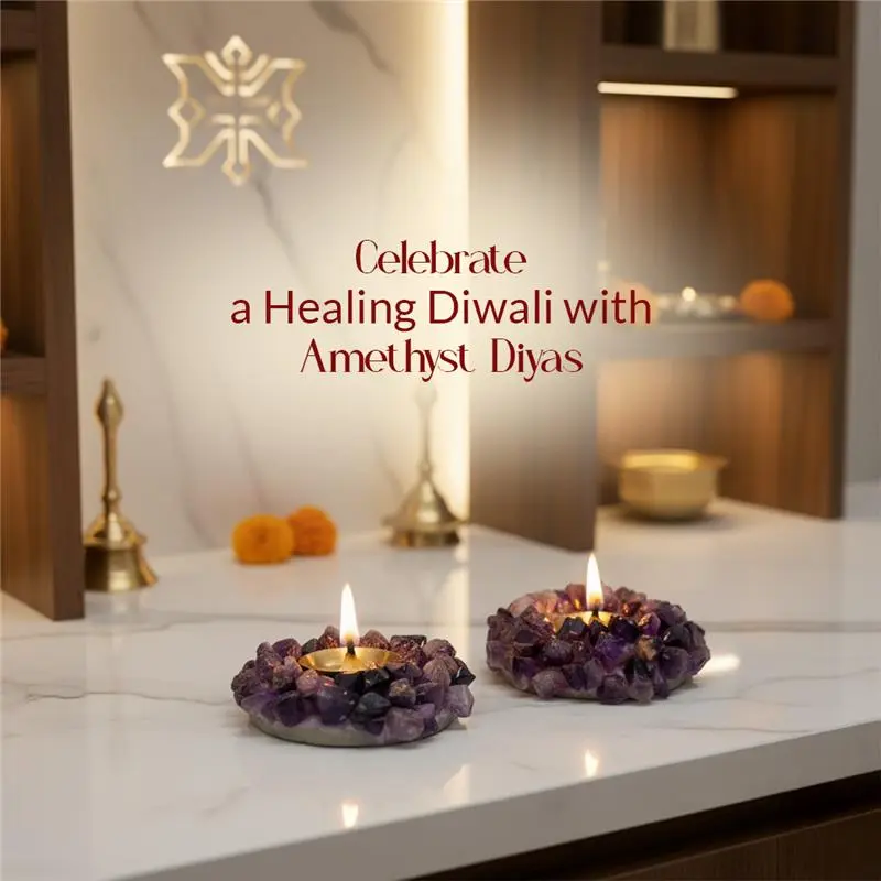 Amethyst Diya Set for Diwali 2026: Benefits, Uses & Where to Buy Online in Jaipur & India