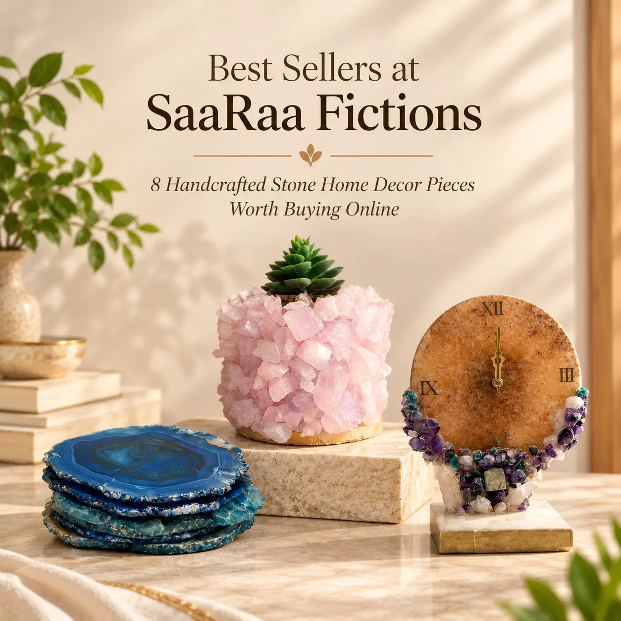 Best Sellers at SaaRaa Fictions: 8 Handcrafted Stone Home Decor Pieces