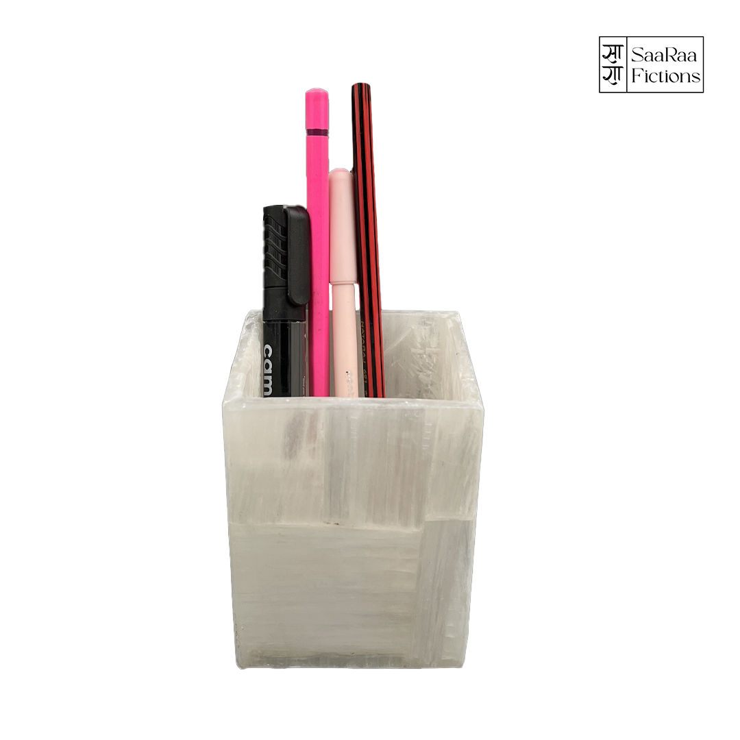 Selenite Pen Holder
