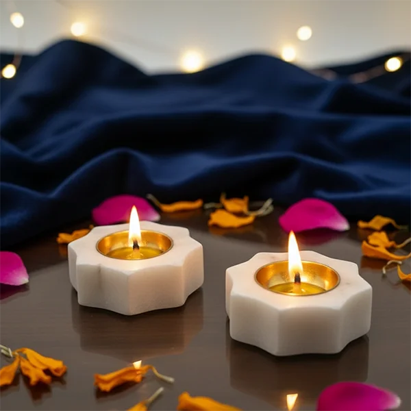Marble Diyas&nbsp;- for pooja