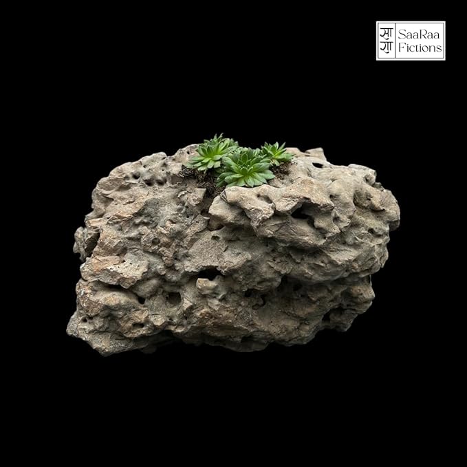 Natural Rock Planter Decorative Stone Pot