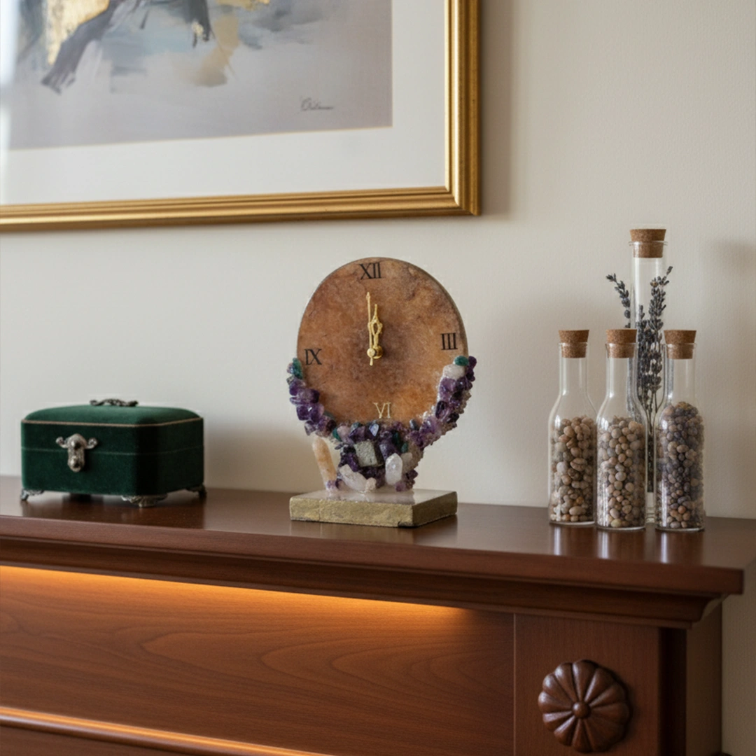 Multi Crystal Desk Clock