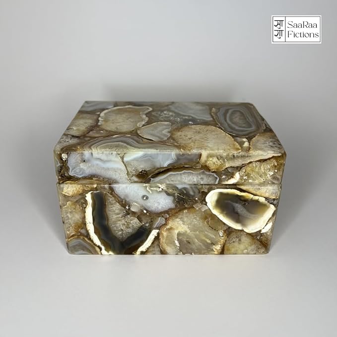 Semiprecious Indian Agate Multipurpose Box
