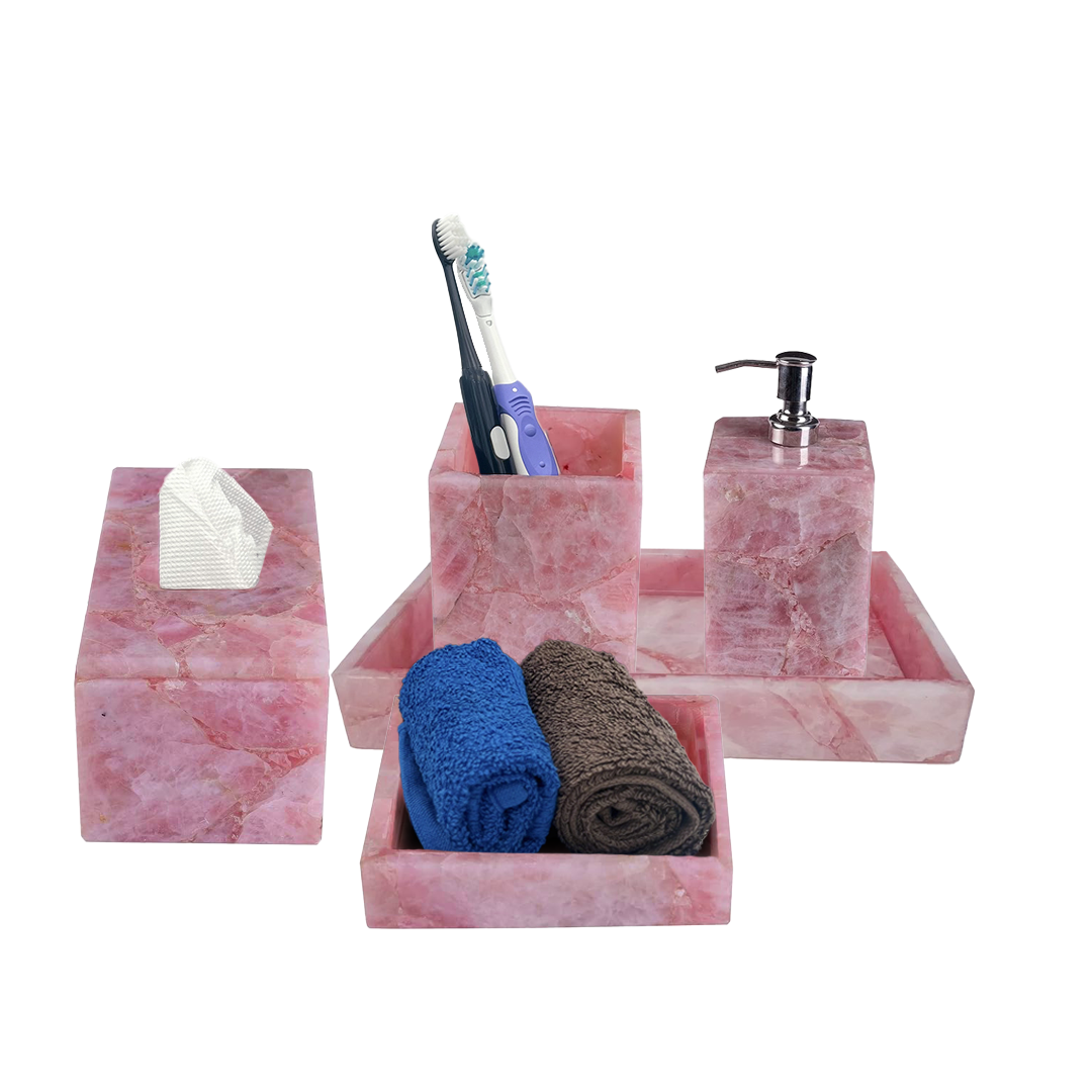 Rose Quartz Bathroom Set
