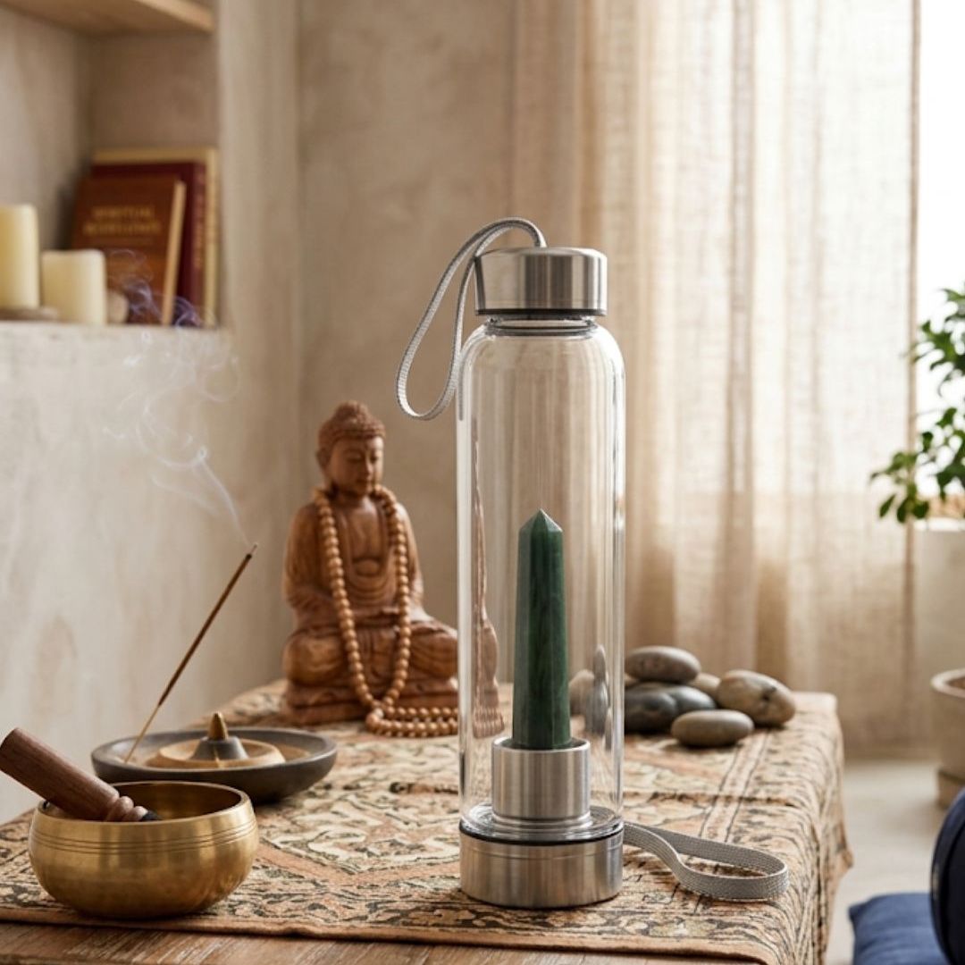 Green Aventurine Water Bottle