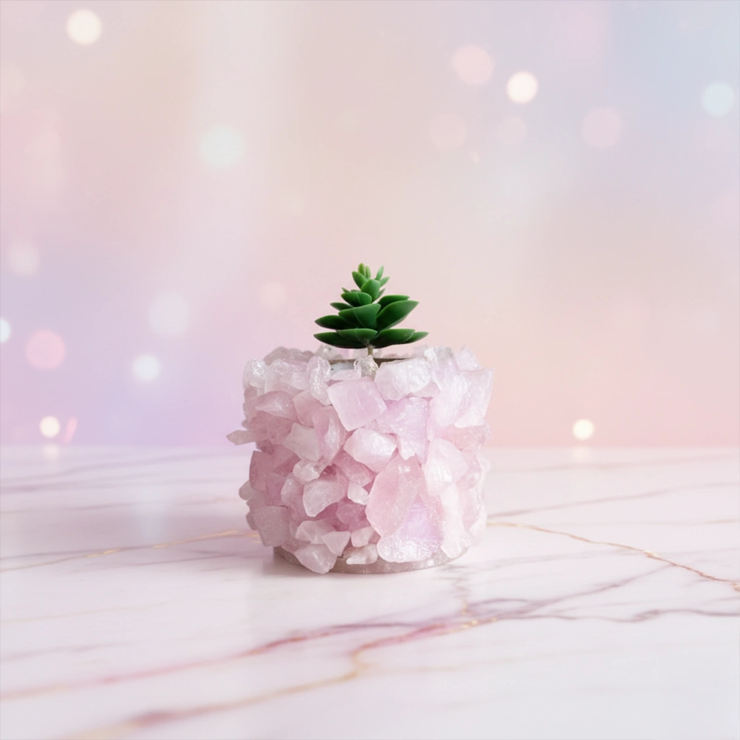 Rose Quartz Planter