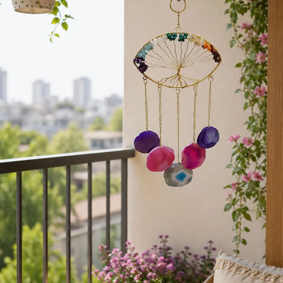 7 Chakra Windchime (Eye Shape)