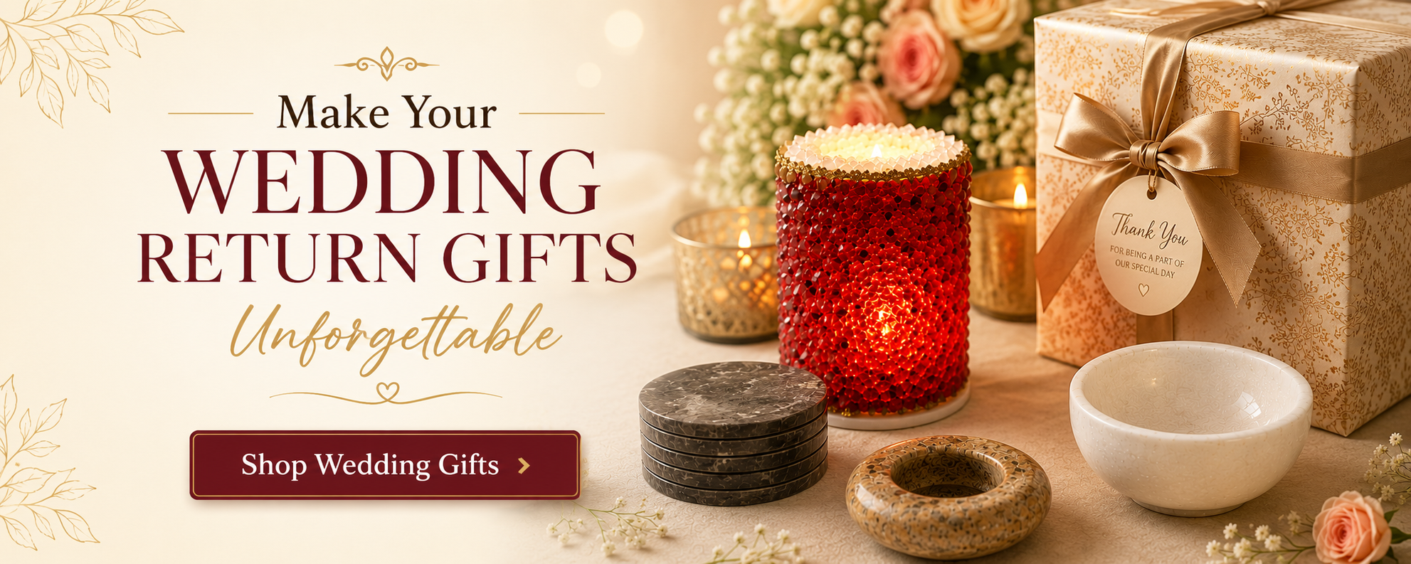 shop luxury modern wedding return gifts online