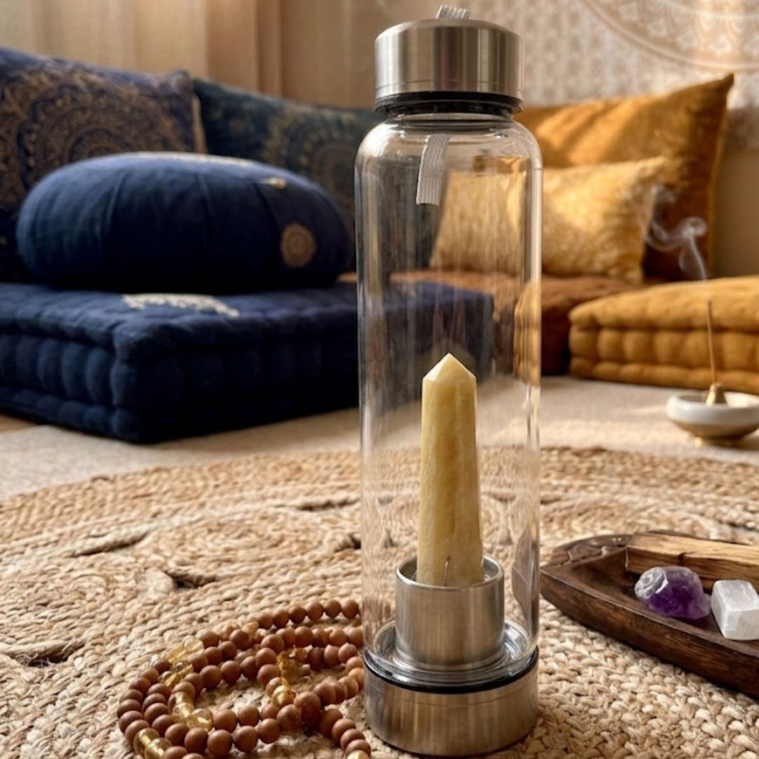 Yellow Quartz Water Bottle