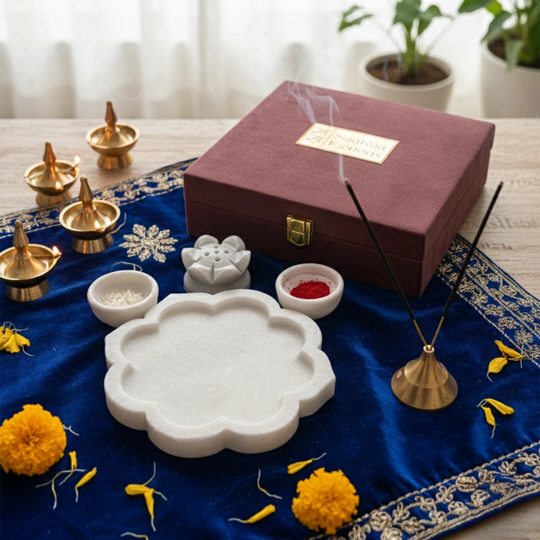 Marble Mandala Tray