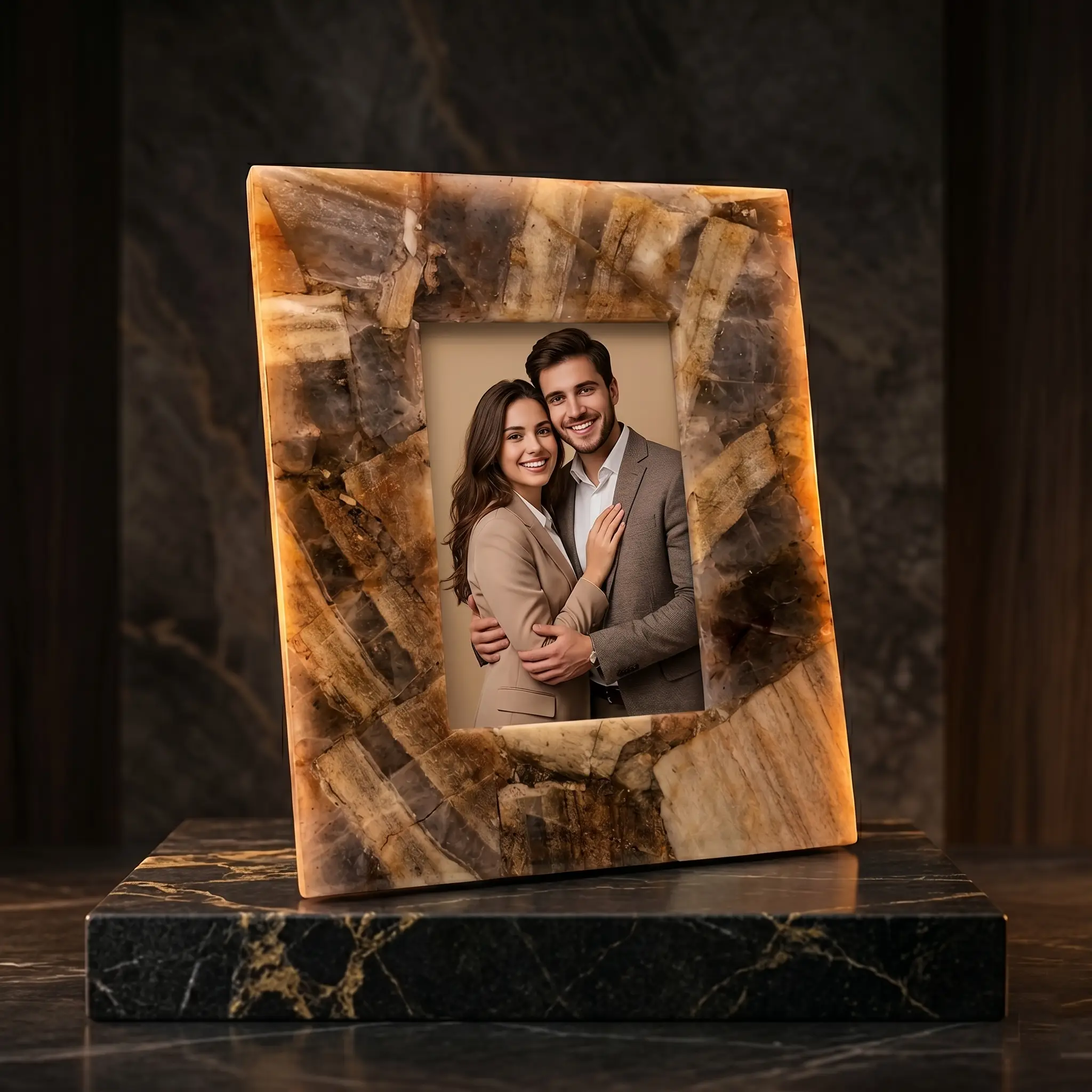 Indian Agate Photo Frame