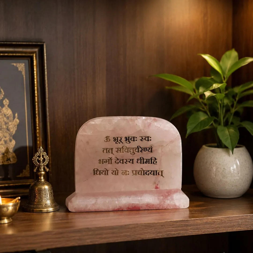 Rose Quartz Gayatri Mantra