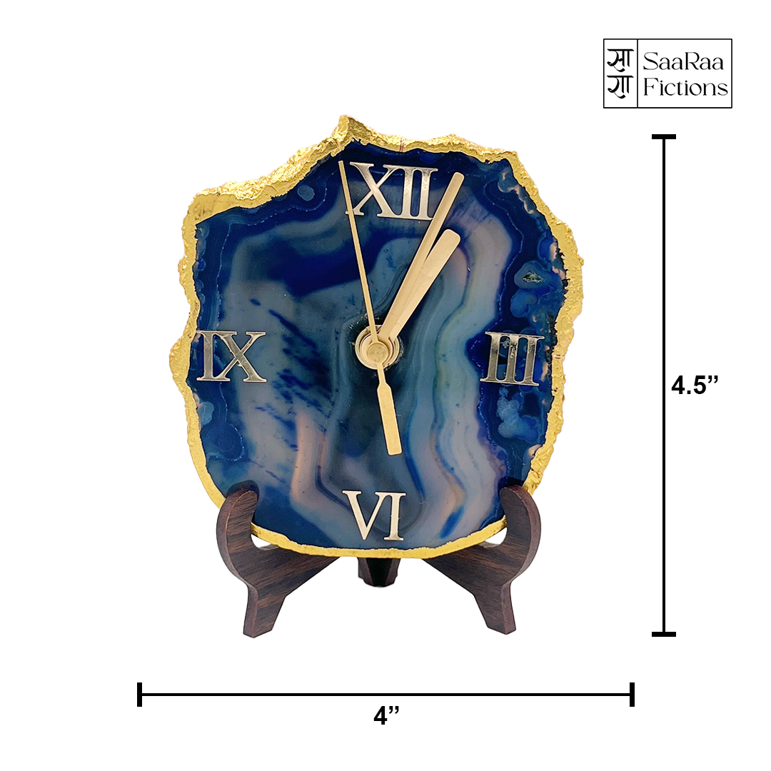 Sky Agate Desk Clock