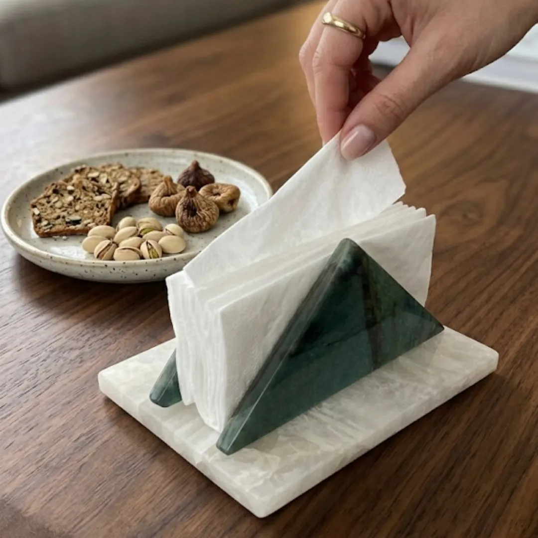 Green Aventurine Tissue Holder