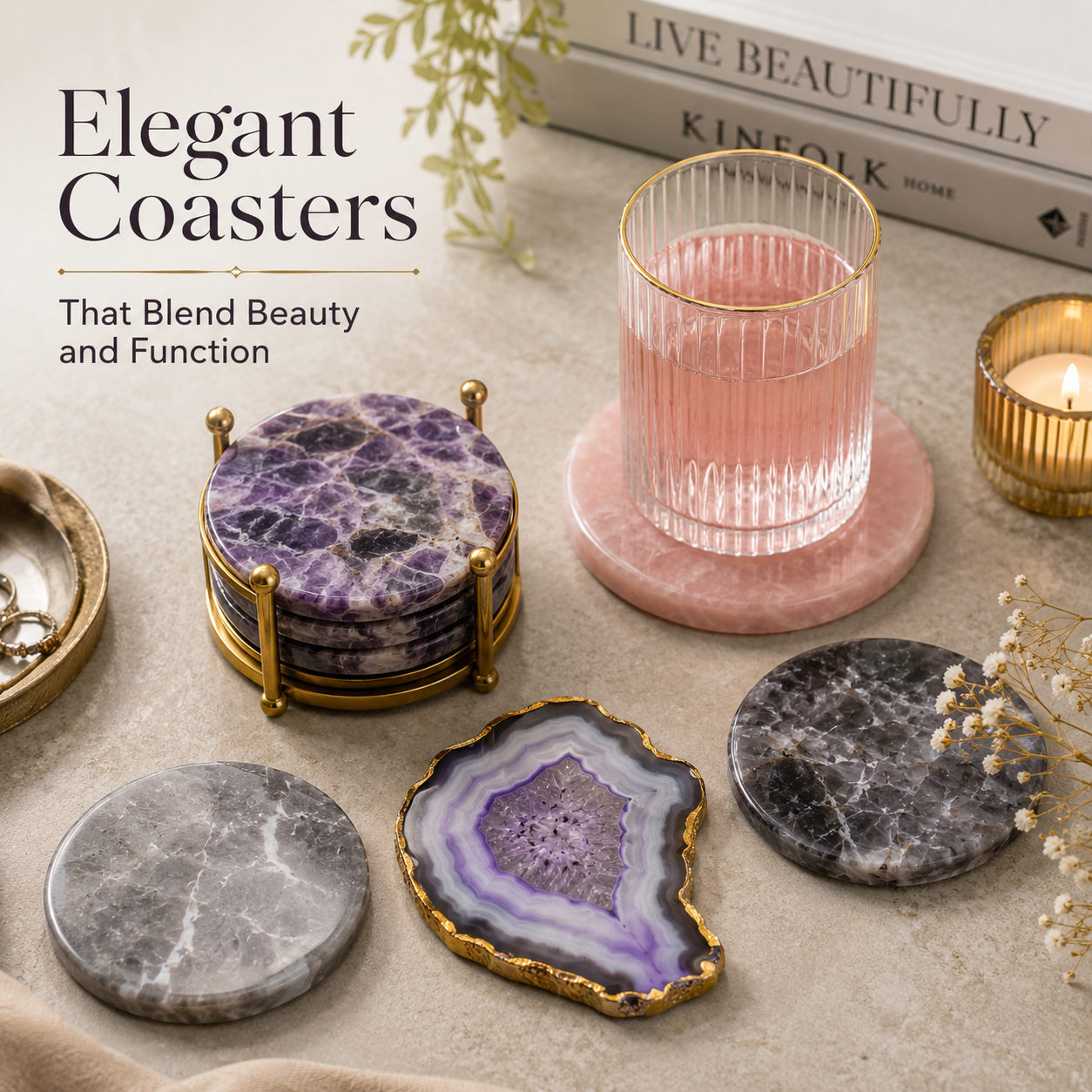  Elegant Coasters: Where Everyday Function Meets Handcrafted Luxury