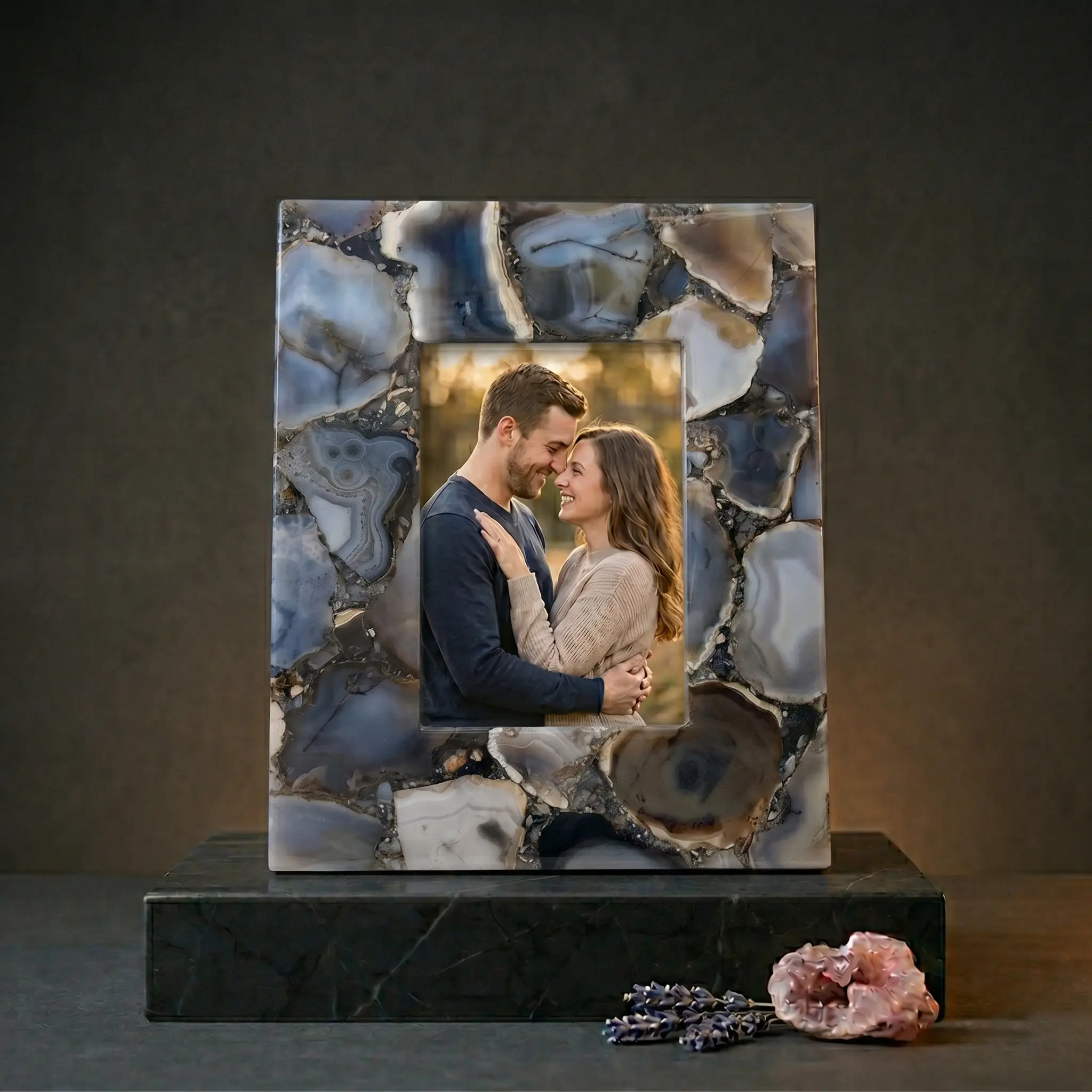 Agate Photo Frame