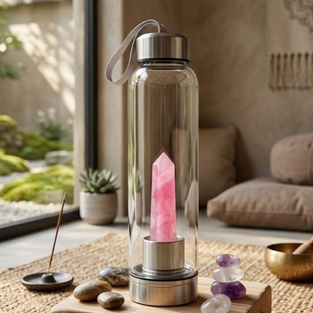 Rose Quartz Water Bottle