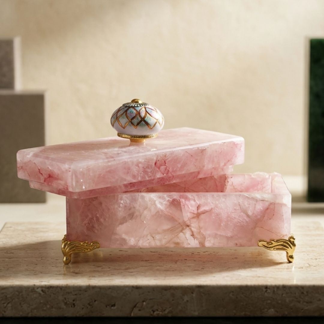 Rose Quartz Slim Box