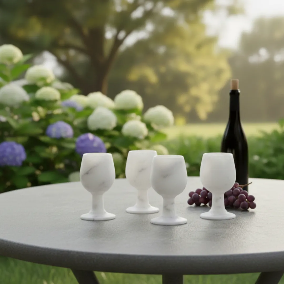 Marble Wine Glass